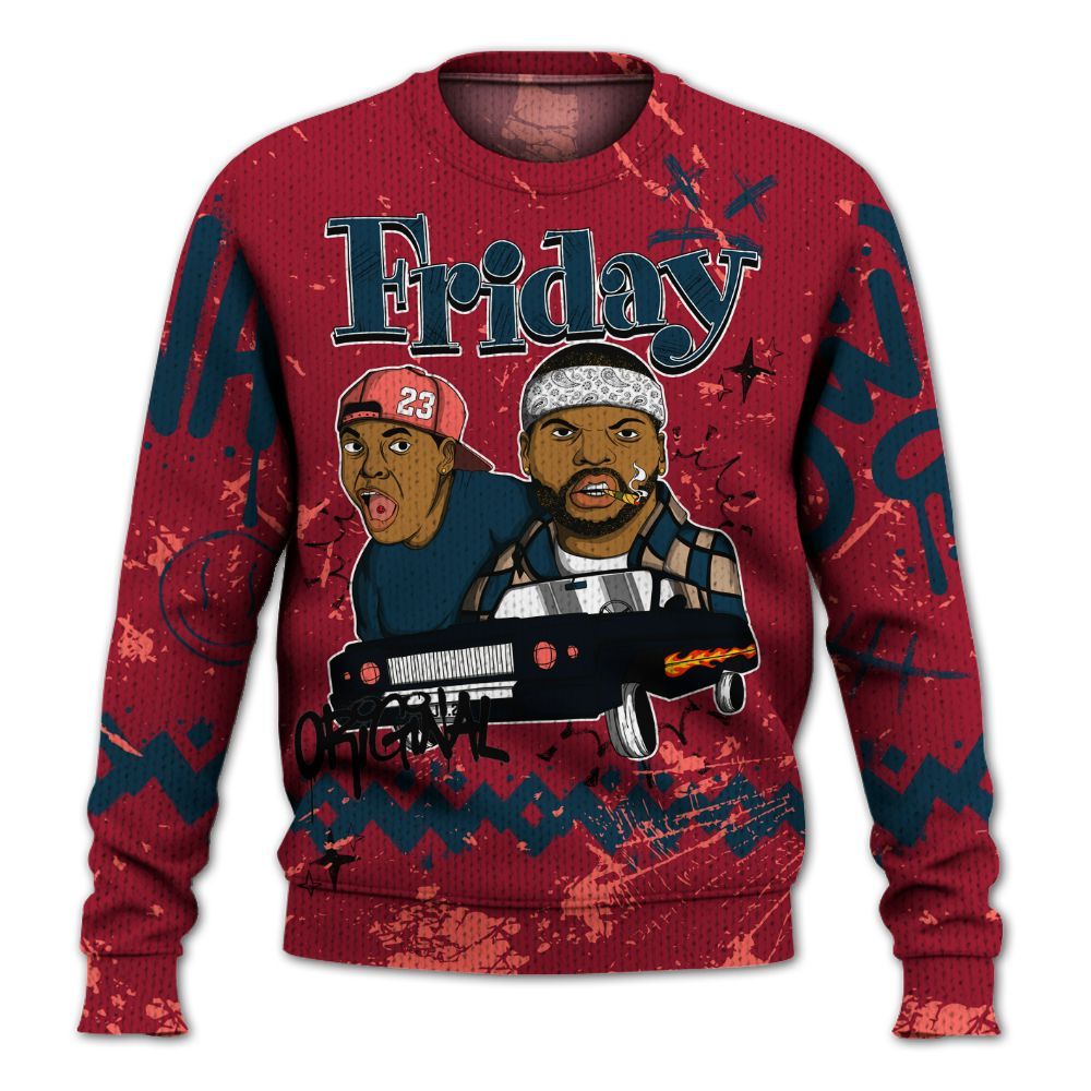 Knitted Sweater To Match Mid Multi Color 2022 1s - Friday Sneaker Crayon