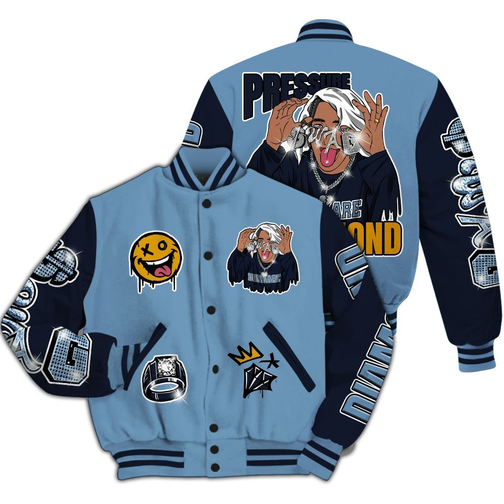 Varsity Jacket To Match High OG First In Flight 1s - Pressures Makes Varsity Jacket To Match All Over Print