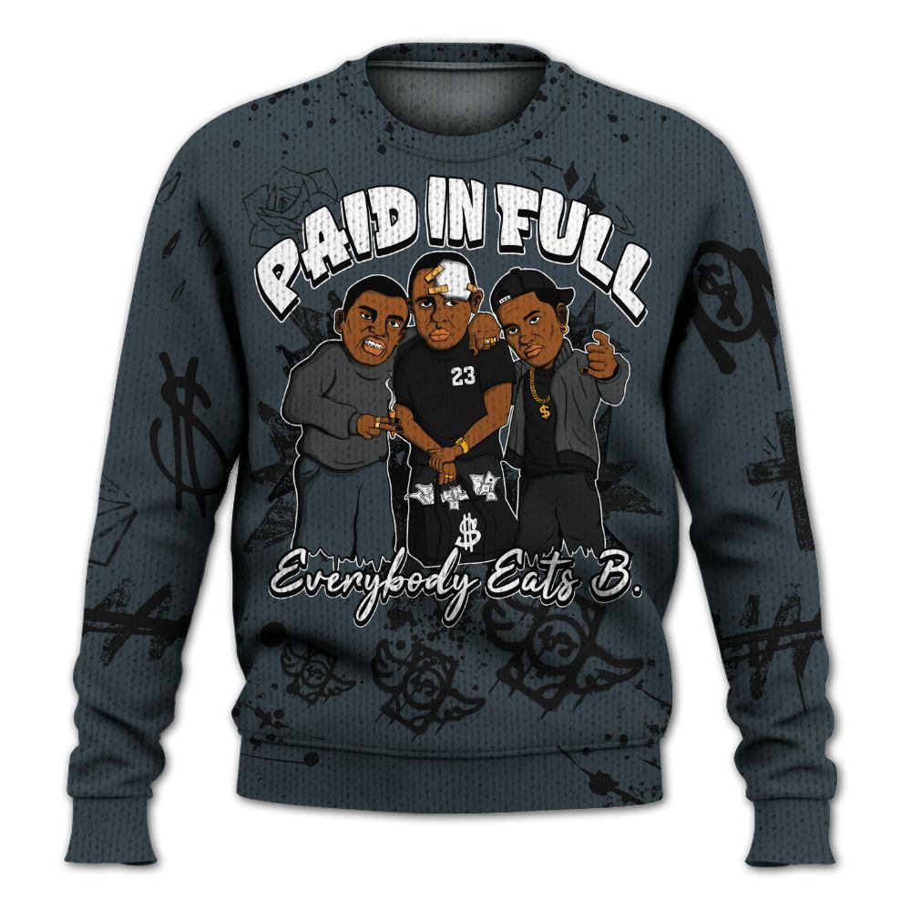 Knitted Sweater To Match Air Max Sunder Gore Tex Black - Everybody Paid In Full Crayon