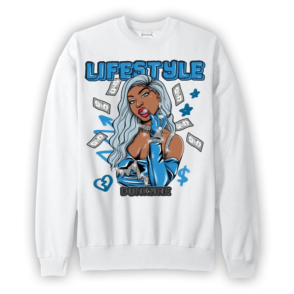 Sweatshirt To match Powder Blue 9s Sweatshirt - Life Style Unique Graphic