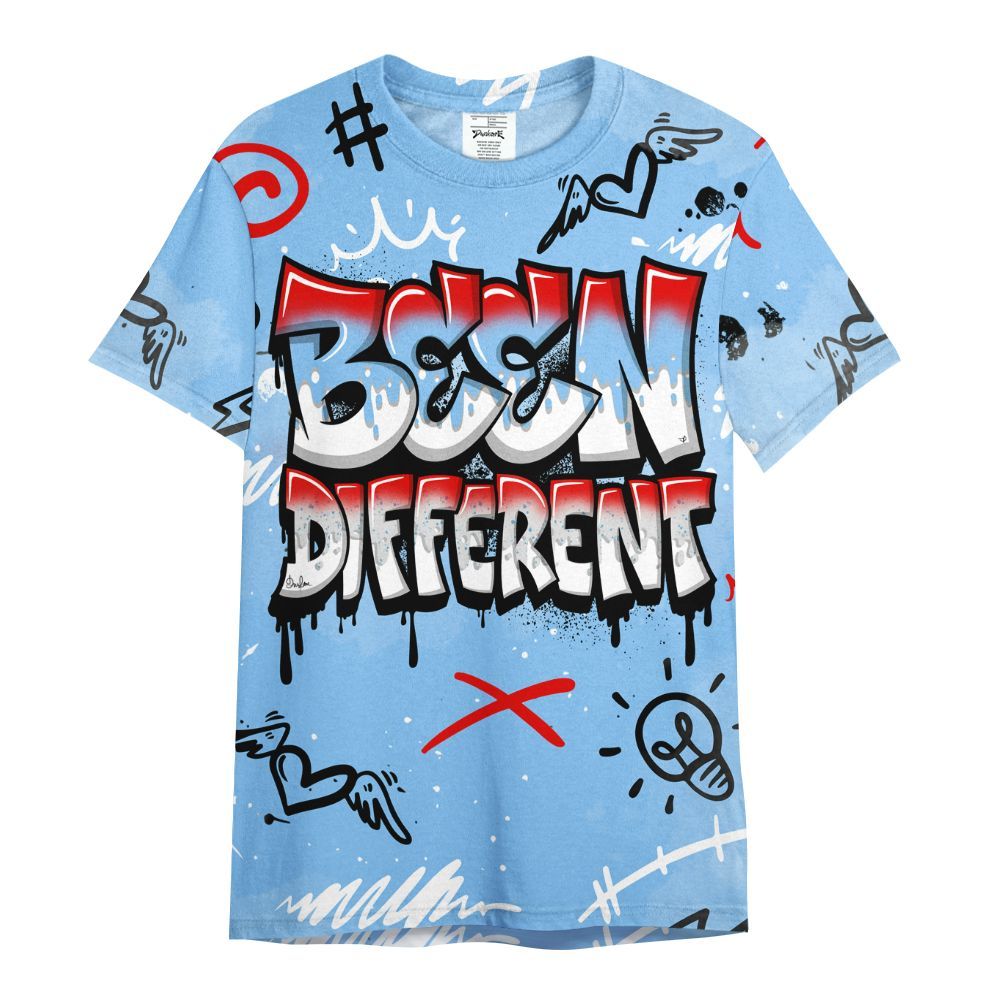 Shirt To Match University Blue 5s - Drip Been Di2ferent All Over Print