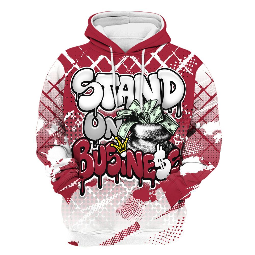 Hoodie To Match High OG Chicago Shadow 1s - Halftone Stand Business Dripping All Over Print