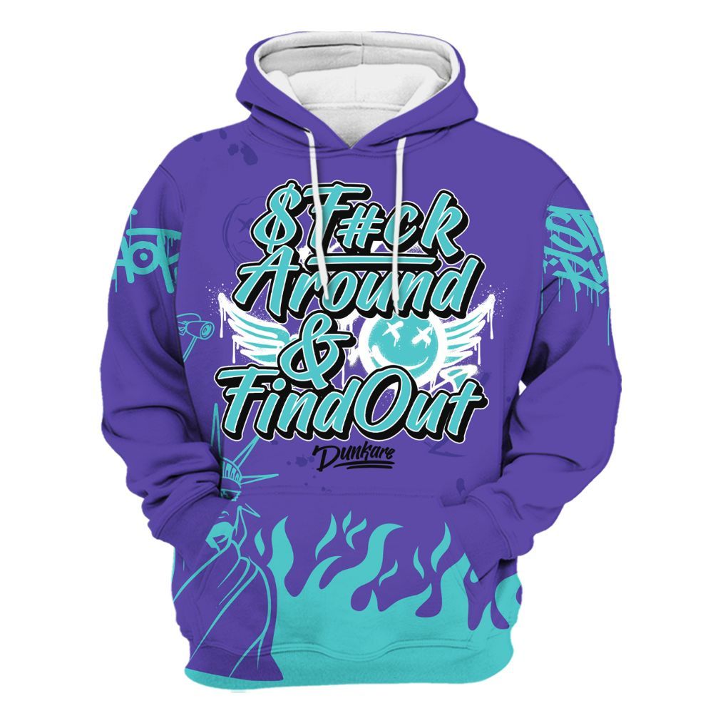 Hoodie To Match Low Hornets 1s - Graphic Fck Around Find Out All Over Print
