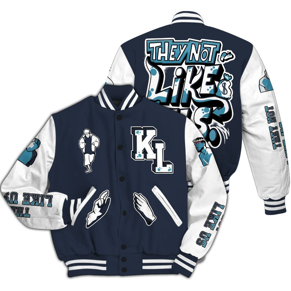 Varsity Jacket To Match Retro Obsidian 13s - Dislike Us Graphic All Over Print