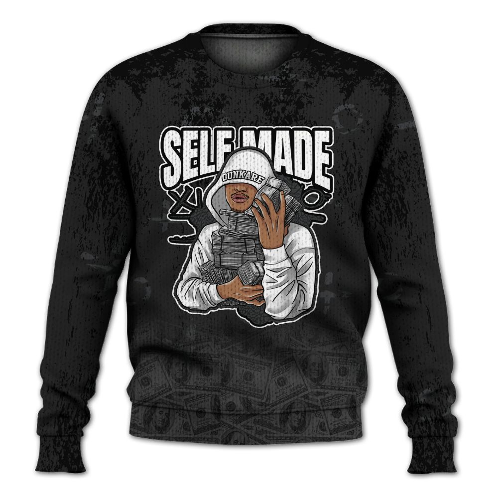 Knitted Sweater To Match Black Cat 3s - Selfmade Unique Drip