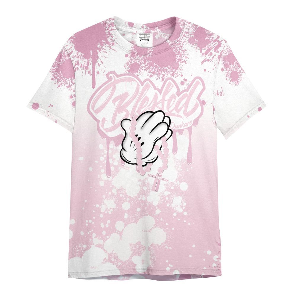 Shirt To Match Orchid 4s - God Blessed Ink Drip All Over Print