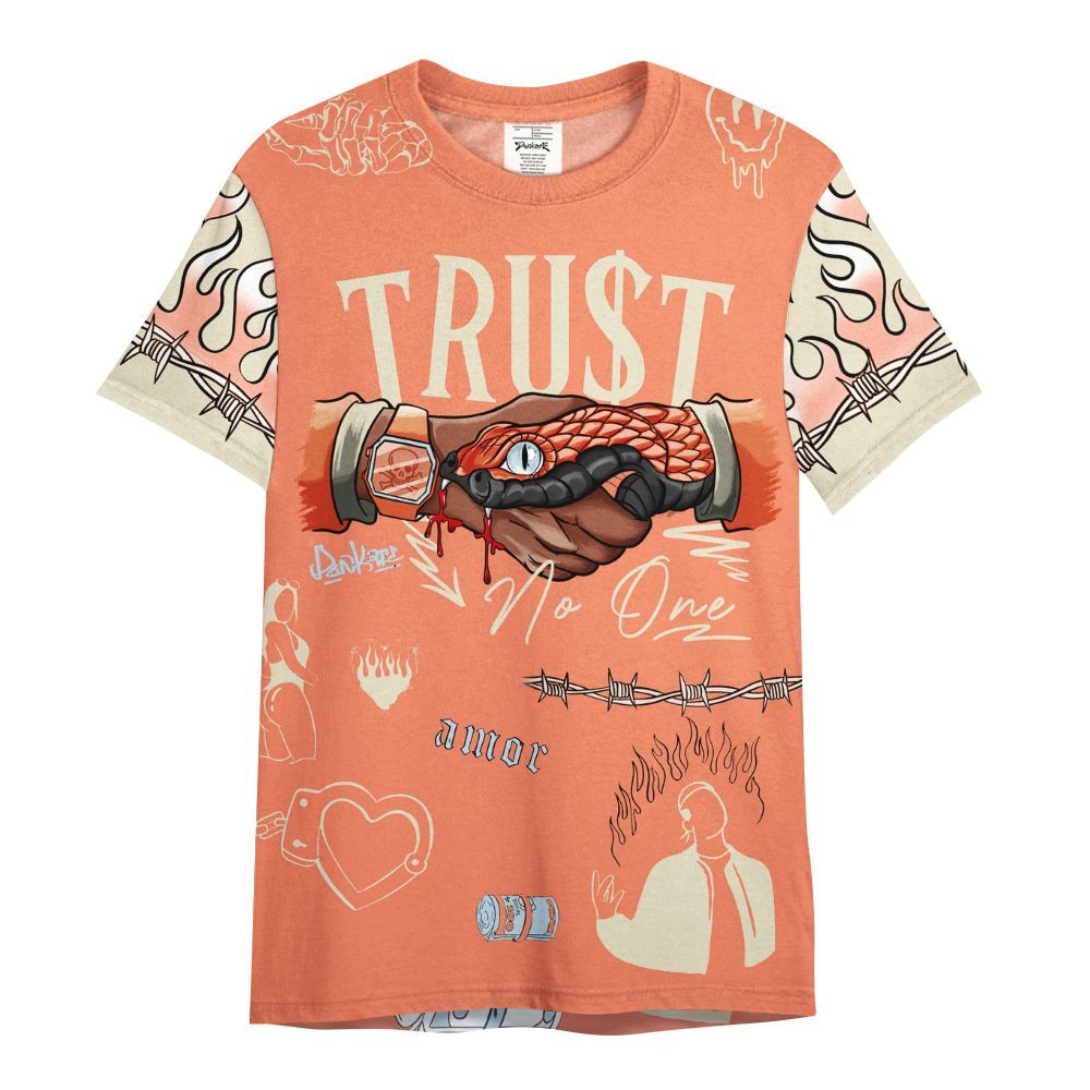 Shirt To Match DJ Khaled Crimson Bliss 5s - Snake Trust No One All Over Print