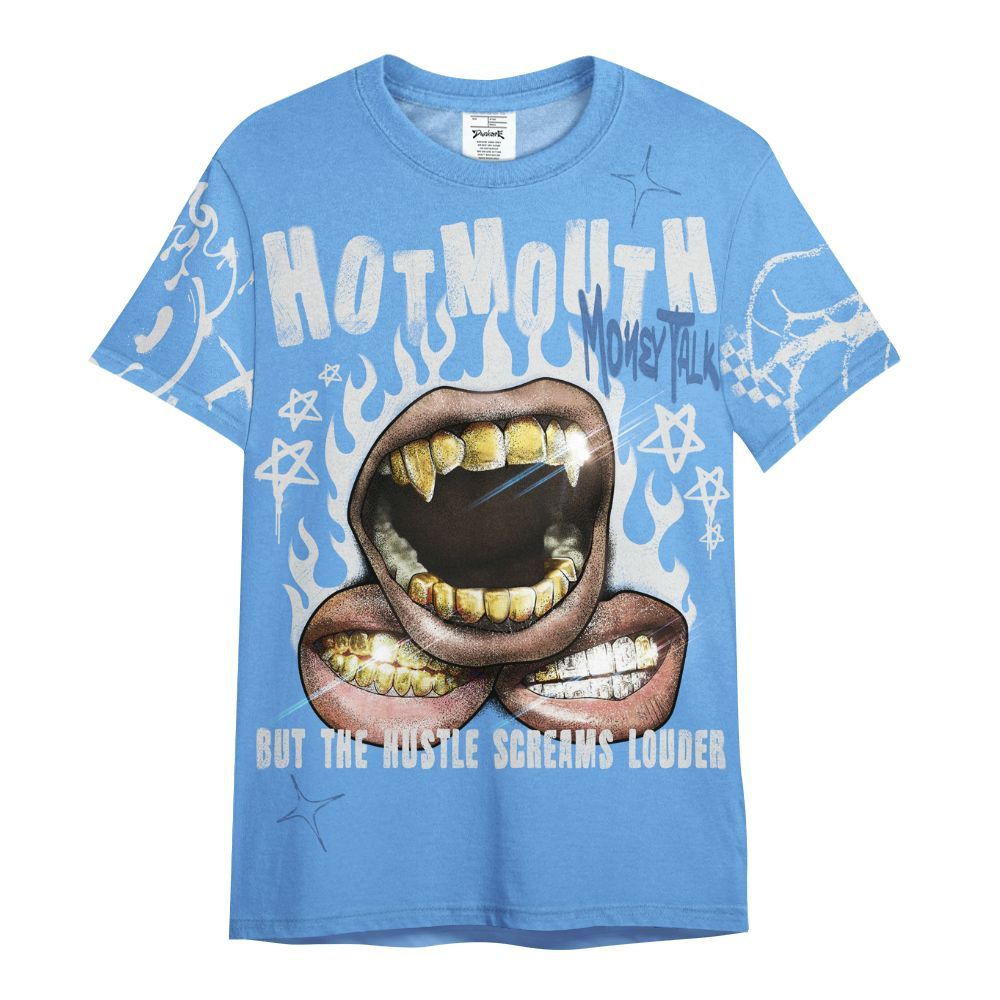 Shirt To Match University Blue 6s - Mouth Burning Street Style All Over Print