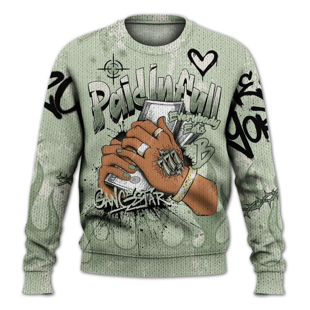 Sweater To Match Seafoam Sail 4s - Paid In Full Lucky Graphic