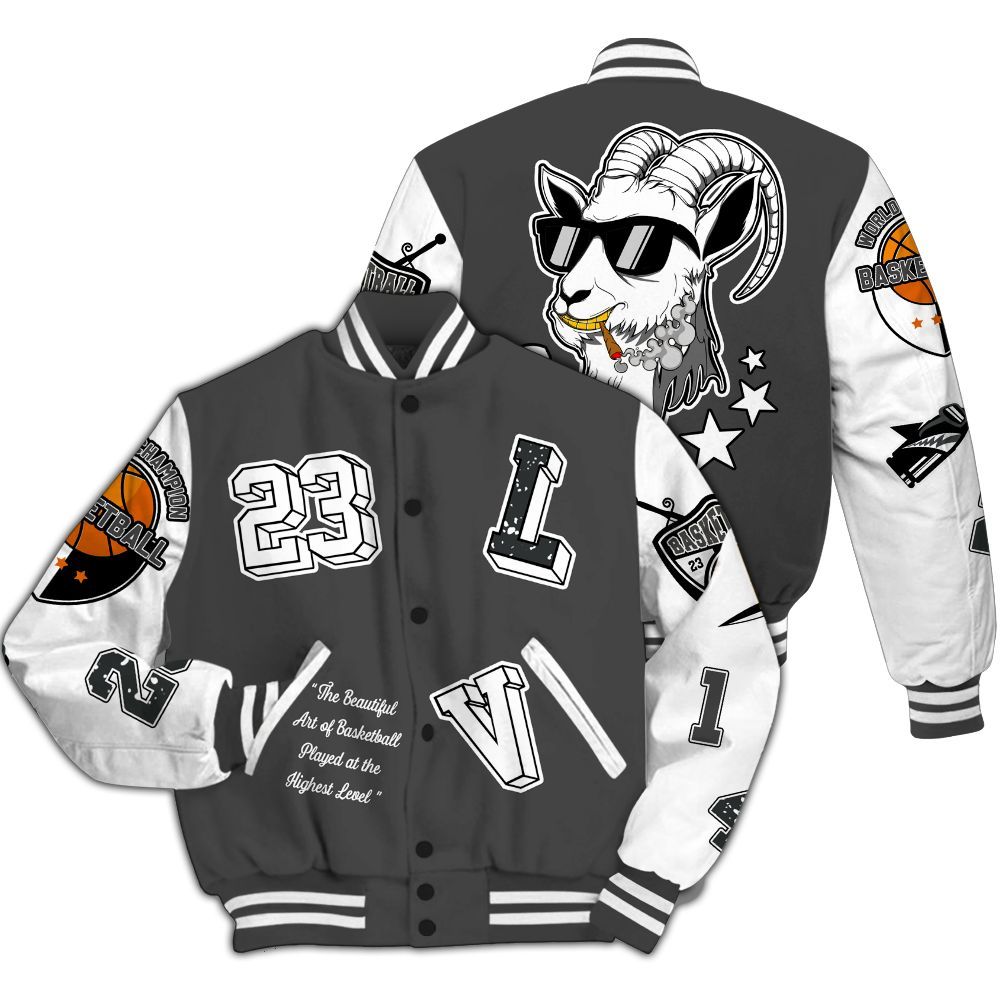 Varsity Jacket To Match Fear 4s - The GOAT Got Em Retro Graphic All Over Print