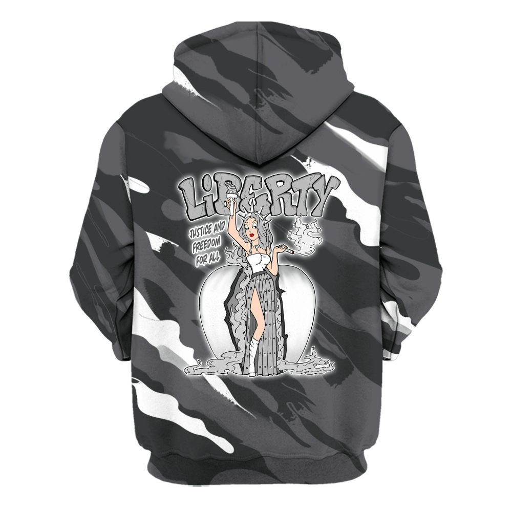 Hoodie To Match White Thunder 4s - Midwest Cartoon Colored All Over Print