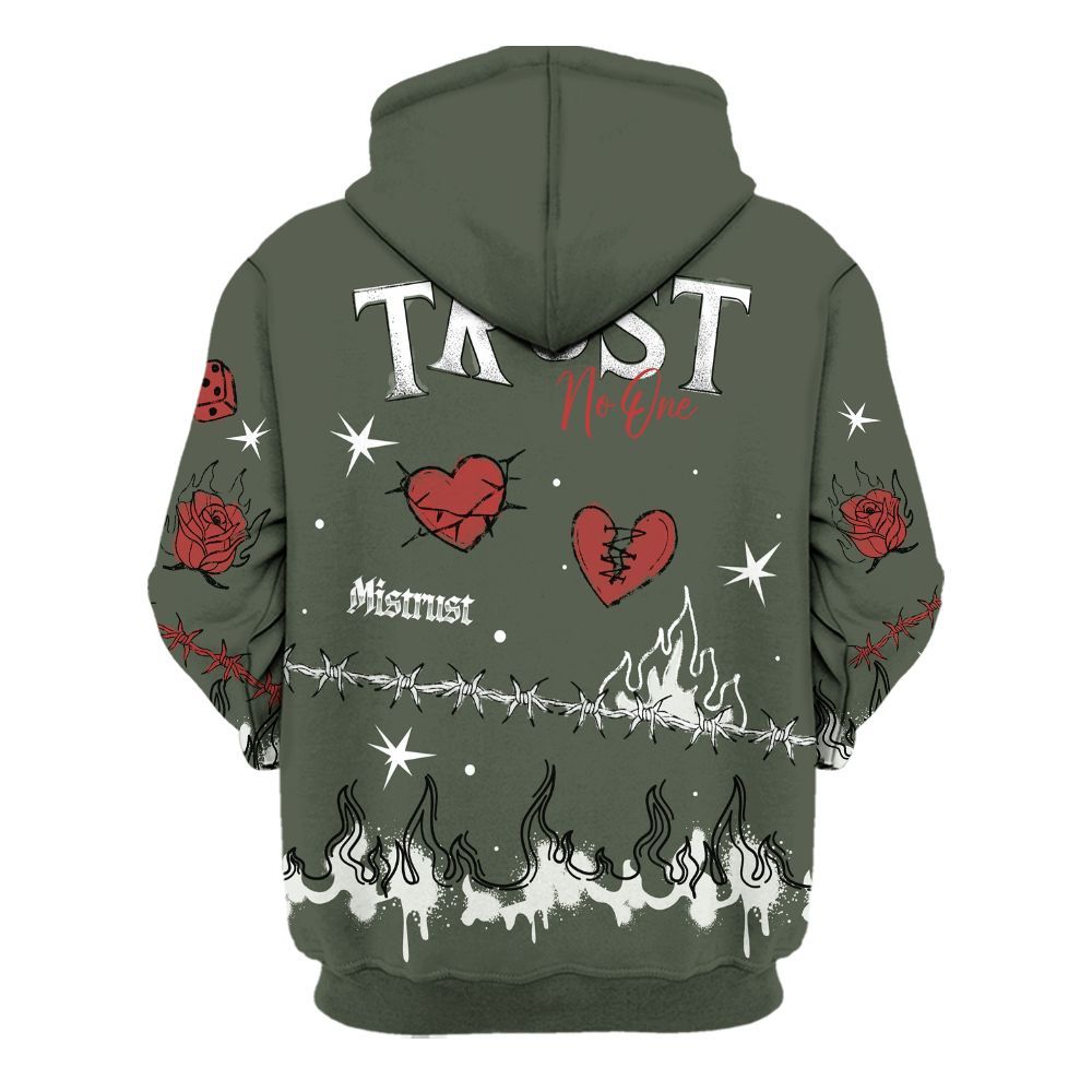 Hoodie To Match Air Force 1 Low Year Of The Snake Shirt, Trust No One Snake-Bite Doodle Crayon All Over Print