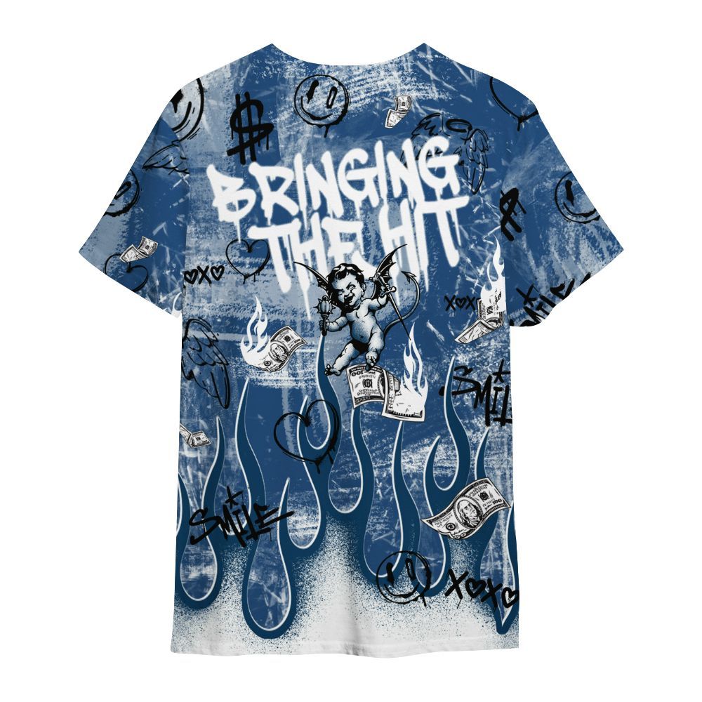 Shirt To Match High OG Midnight Navy 1s - This That Sauce Angel All Over Print