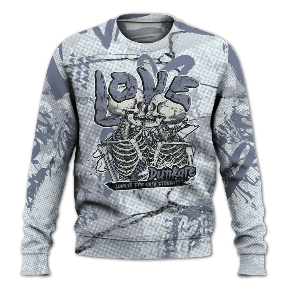 Sweatshirt To Match Air Foamposite Jin Kazama - Skull Love All Over Print
