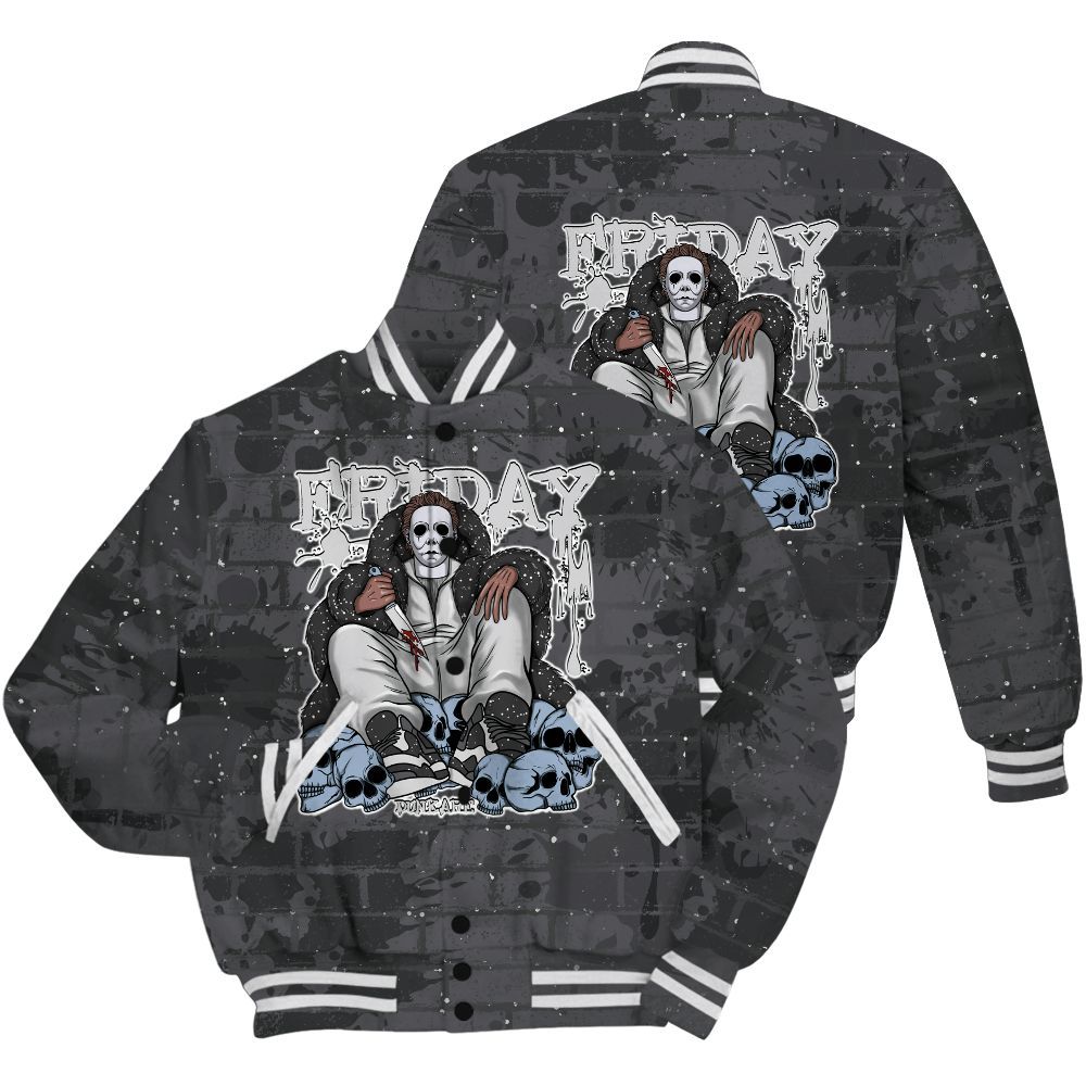 Varsity Jacket To Match Reverse Oreo 6s Shirt - Friday Brick All Over Print