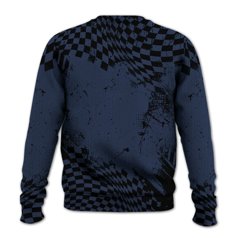Knitted Sweater To Match Midnight Navy 13s - Hustle Hard Monkey