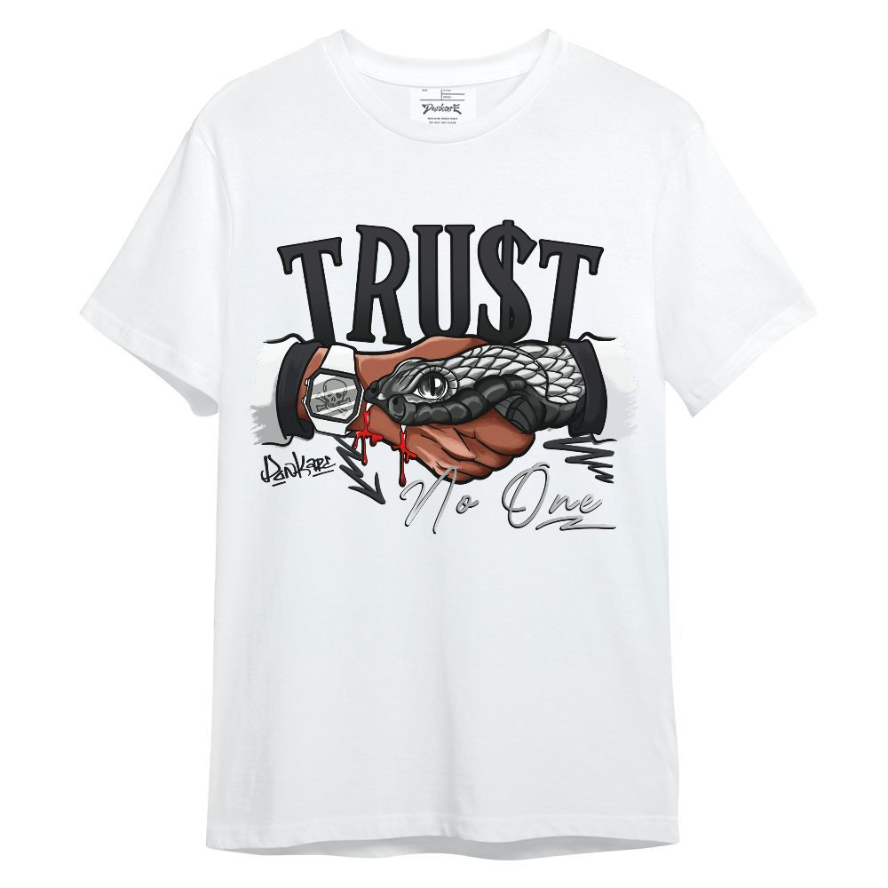 Shirt To Match Black Patent Low 17s - Snake Trust No One Graphic