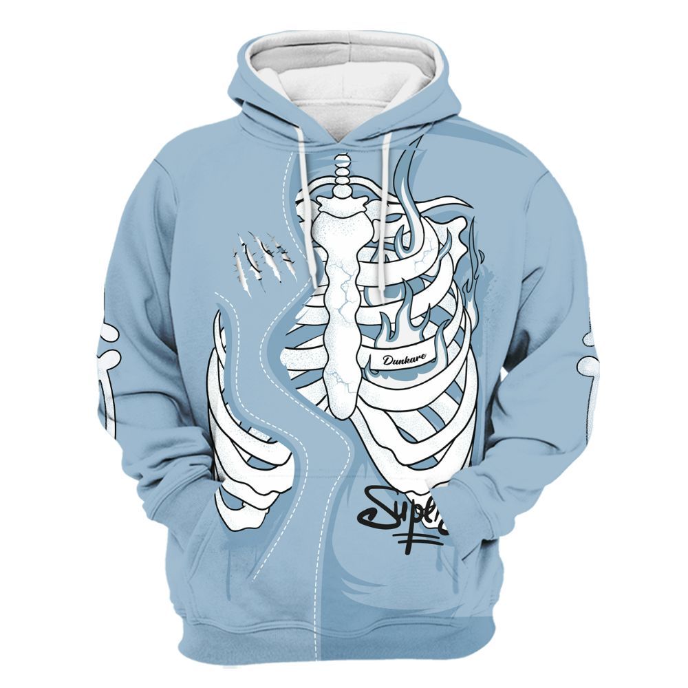 Hoodie To Match Mid Ice Blue 1s - It's The Kick For Me All Over Print