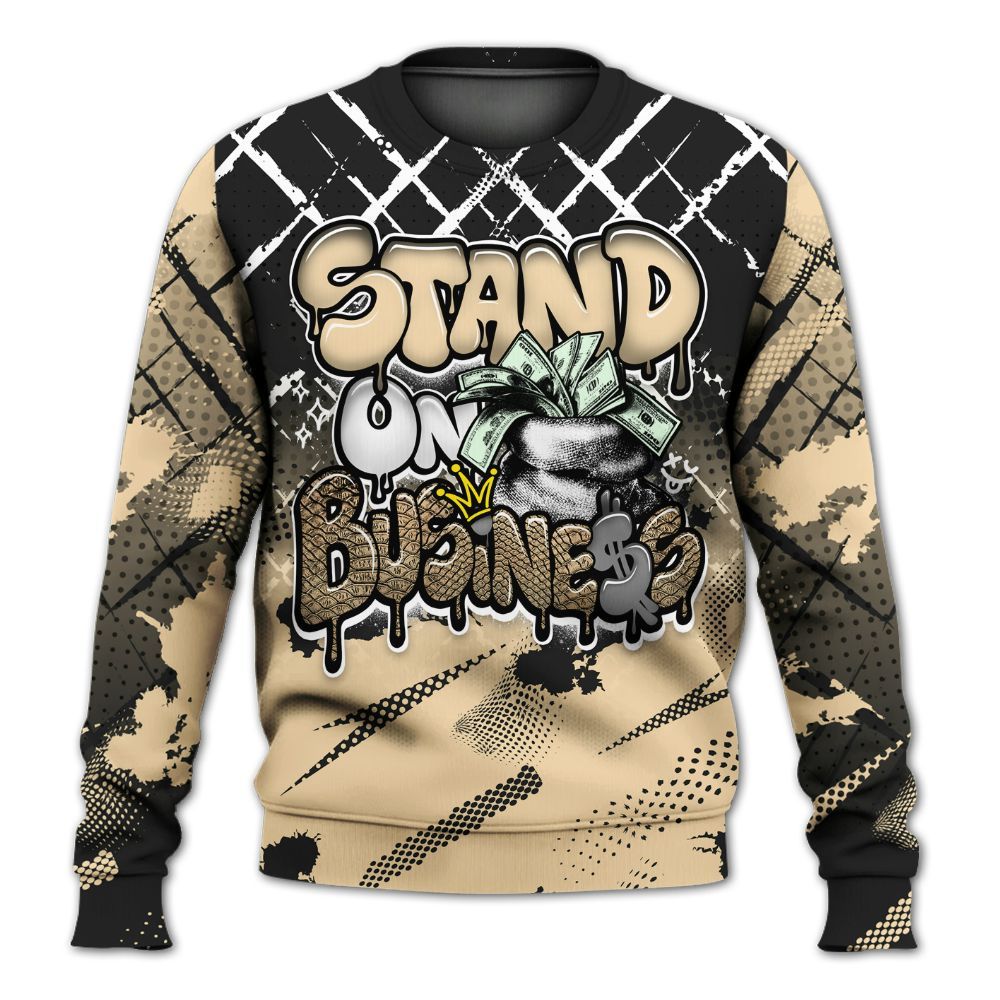 Sweatshirt To Match Kobe 9 EM Mambacita - Halftone Stand Business Dripping All Over Print