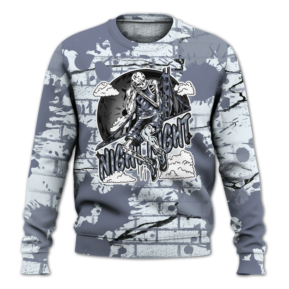 Sweatshirt To Match Air Foamposite Jin Kazama - Seeya Skeleton Brick All Over Print