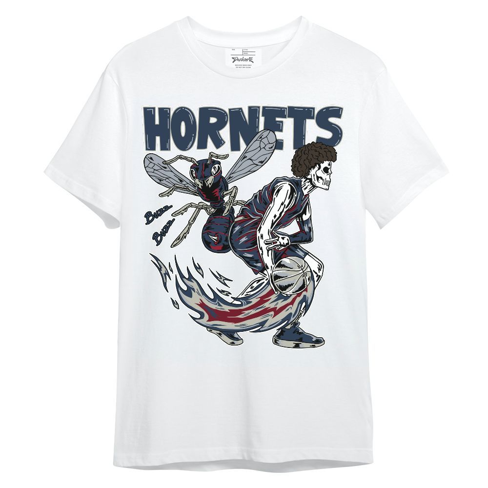 Shirt To Match Navy Blue 2024 6s - Hornet Skeleton Unisex Shirt