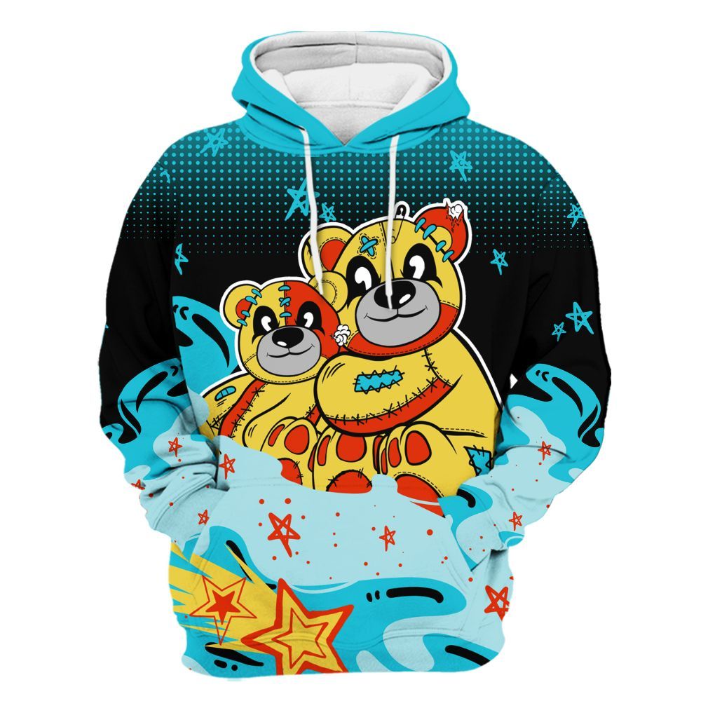 Hoodie To Match Dunk Low KD 17 N7 - Sincere Fondness Bear Stars All Over Print