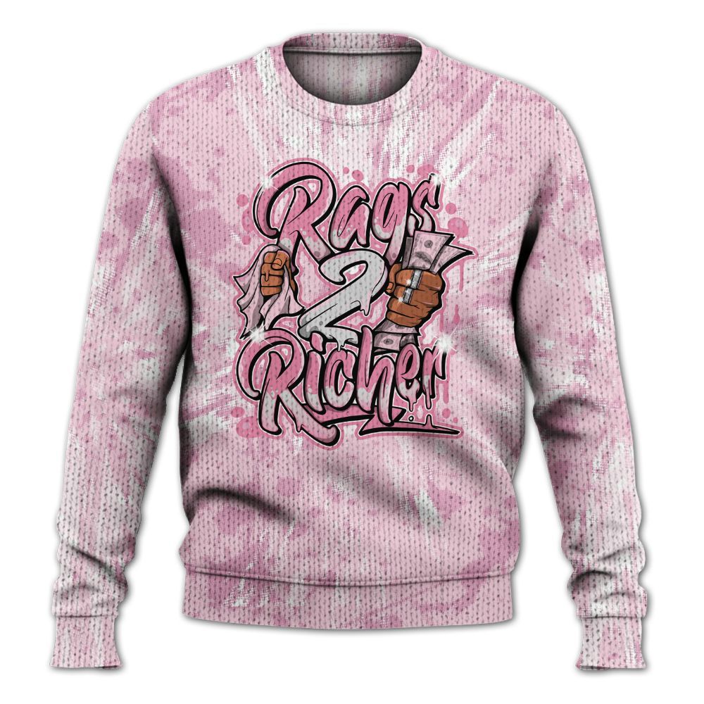 Knitted Sweater To Match Orchid 4s - Rag 2 Rich Graphic Luxury