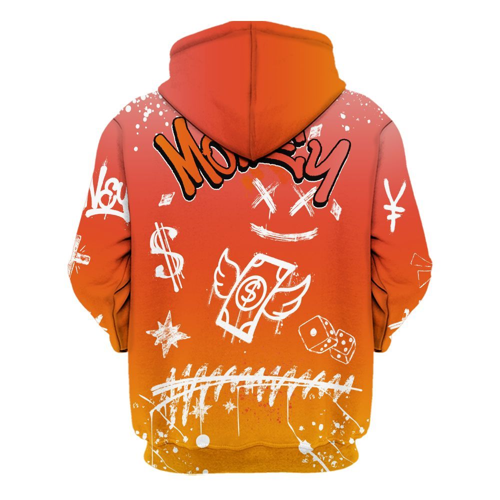 Hoodie To Match Dunk High Candy Corn - Everybody Paid In Full Crayon All Over Print