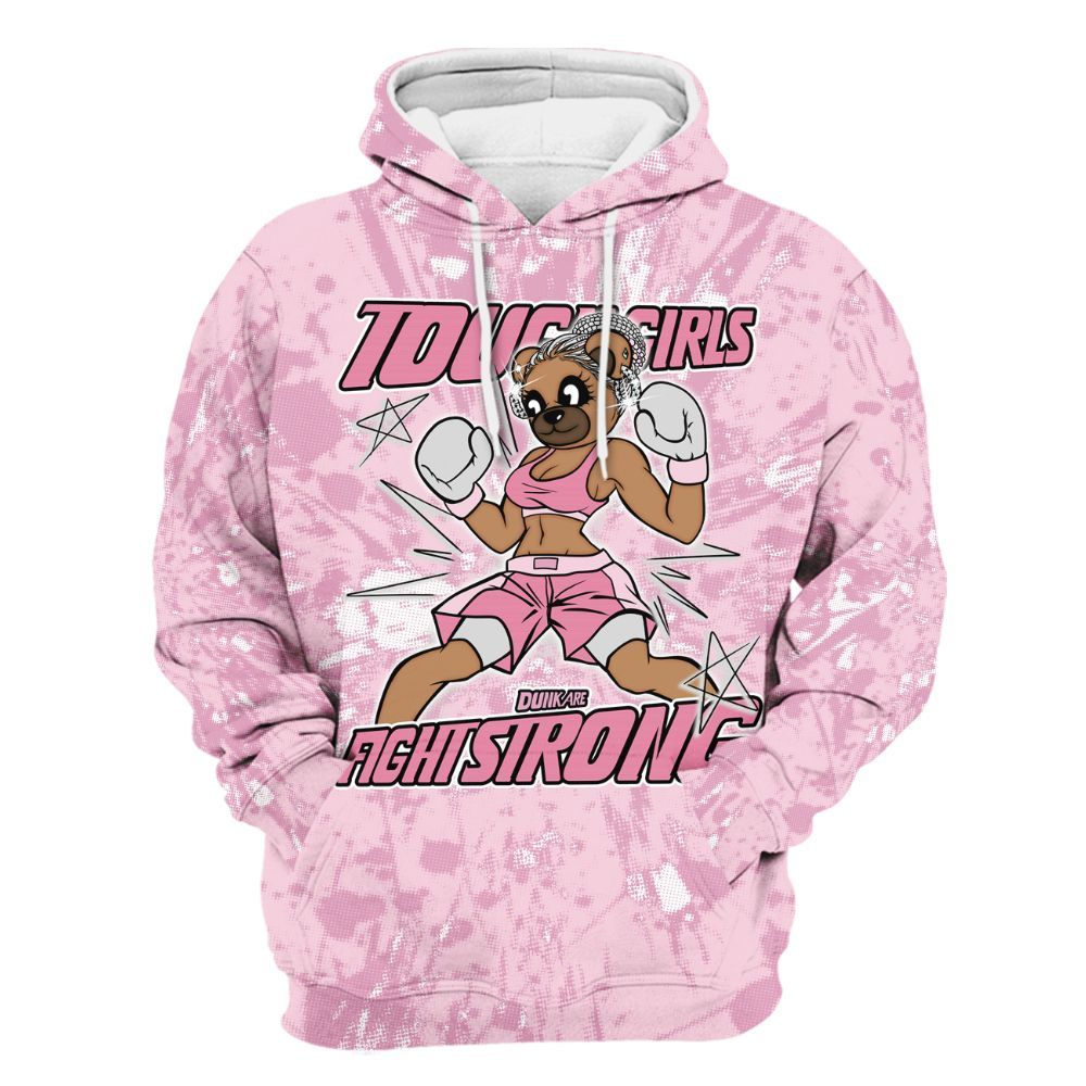 Hoodie To Match Orchid 4s - Gritty Girls Bear Luxury All Over Print