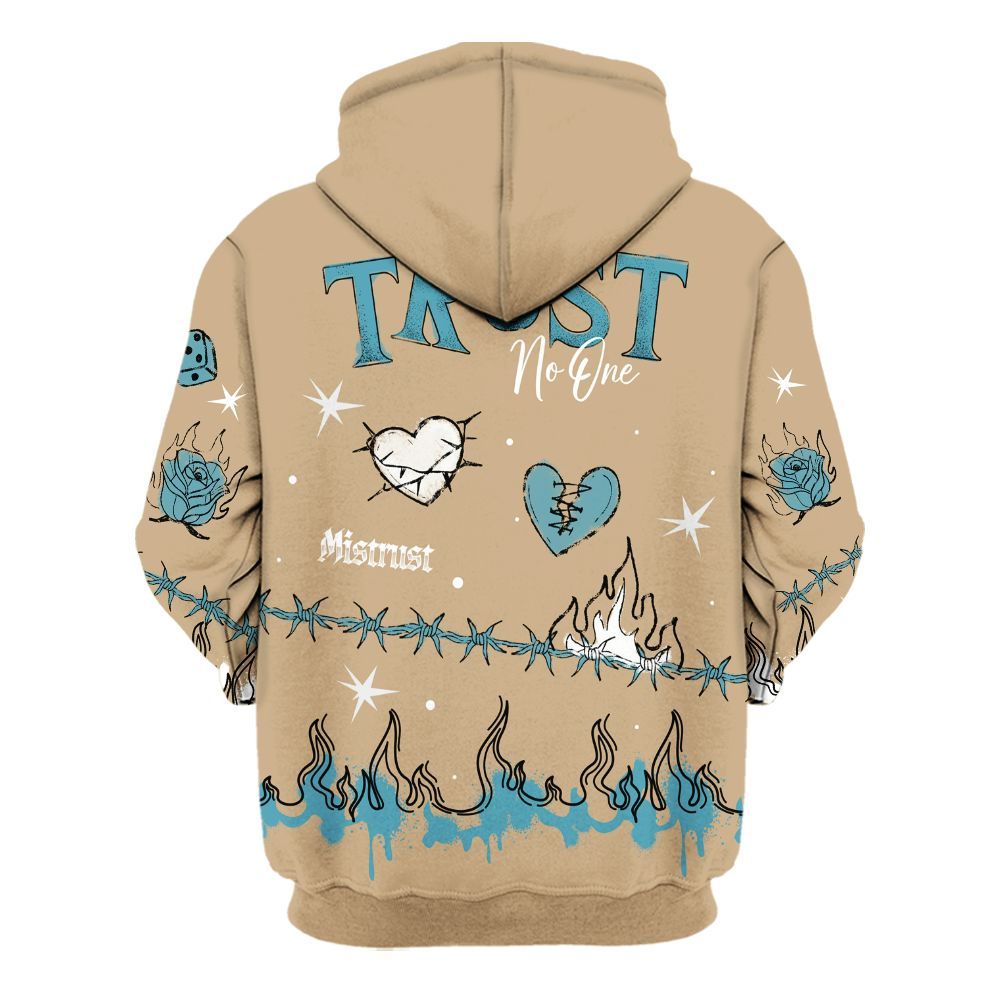 Hoodie To Match H-Town 11s - Trust No One Snake-Bite Doodle Crayon All Over Print