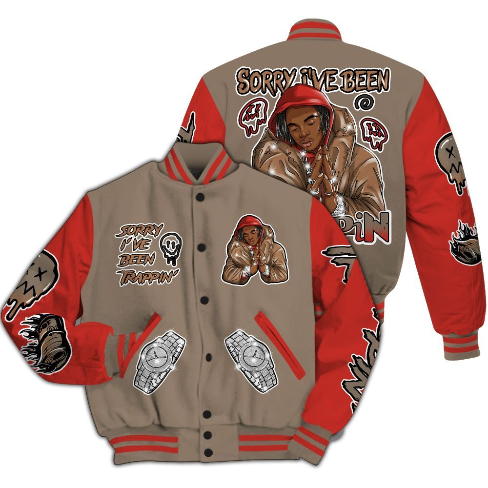 Varsity Jacket To Match Air Max Rocky Distressed - Trappin' Unique All Over Print