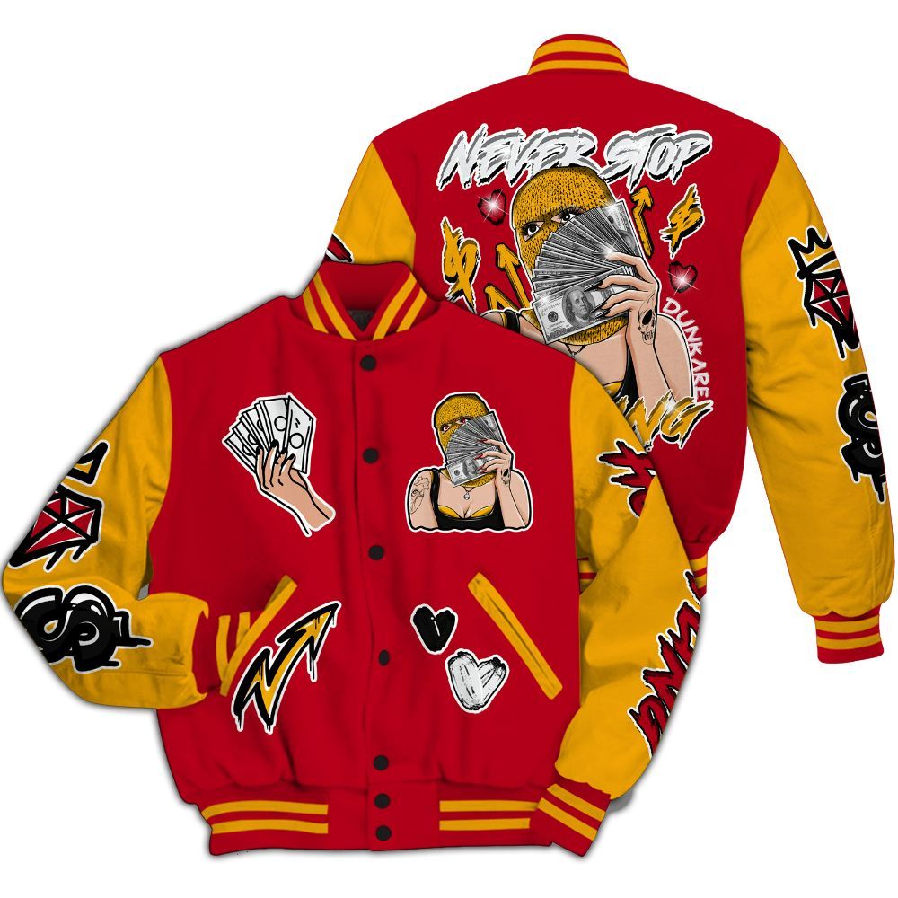 Varsity Jacket To Match Cardinal 7s - Hustling Unique All Over Print