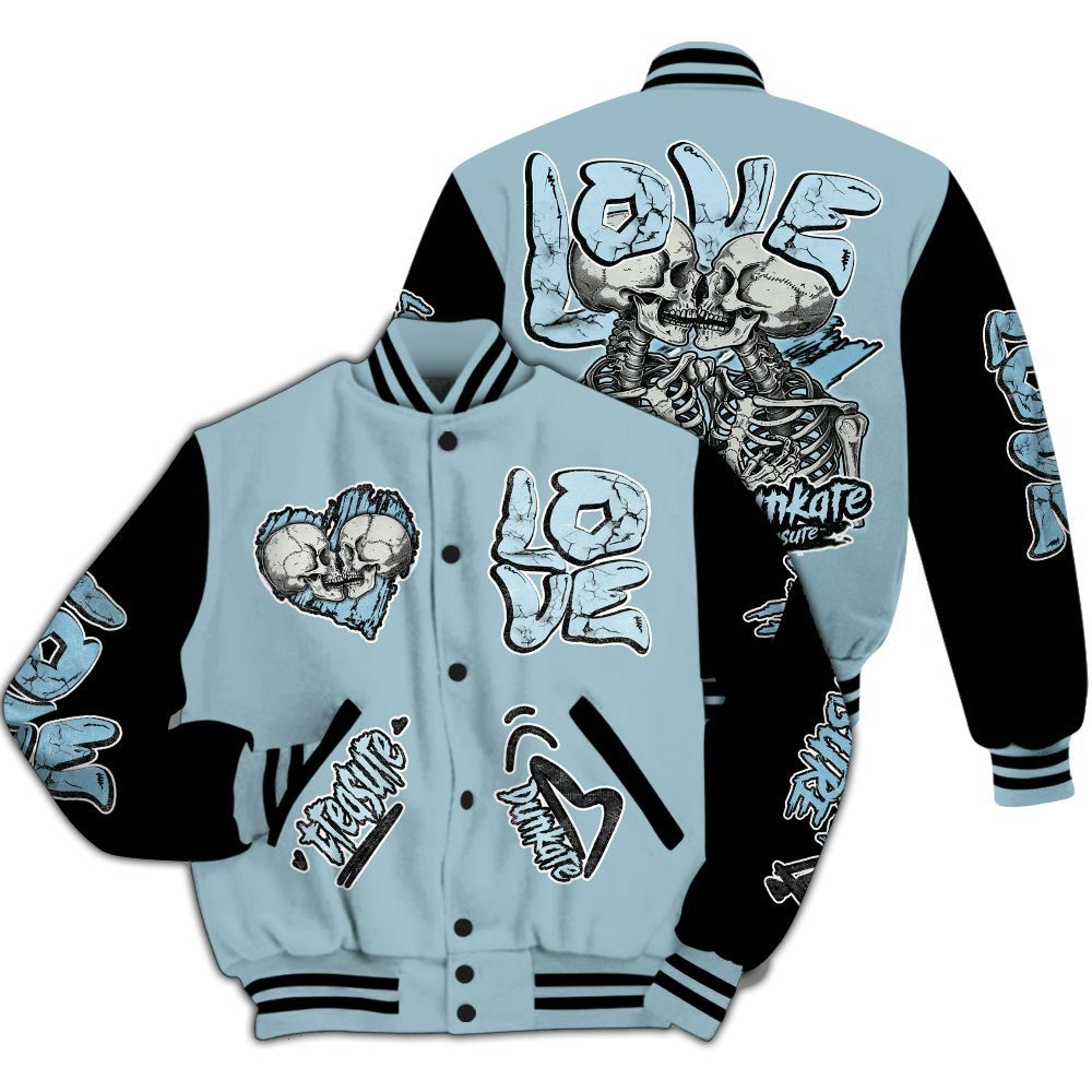 Varsity Jacket To Match Chambray 7s - Skull Bear All Over Print