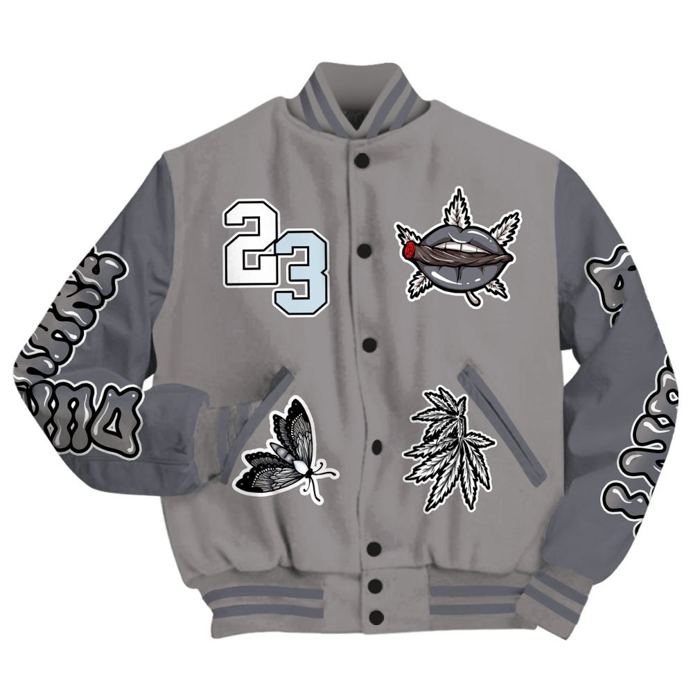 Varsity Jacket To Match Cool Grey 11s - Bluntz Unique All Over Print