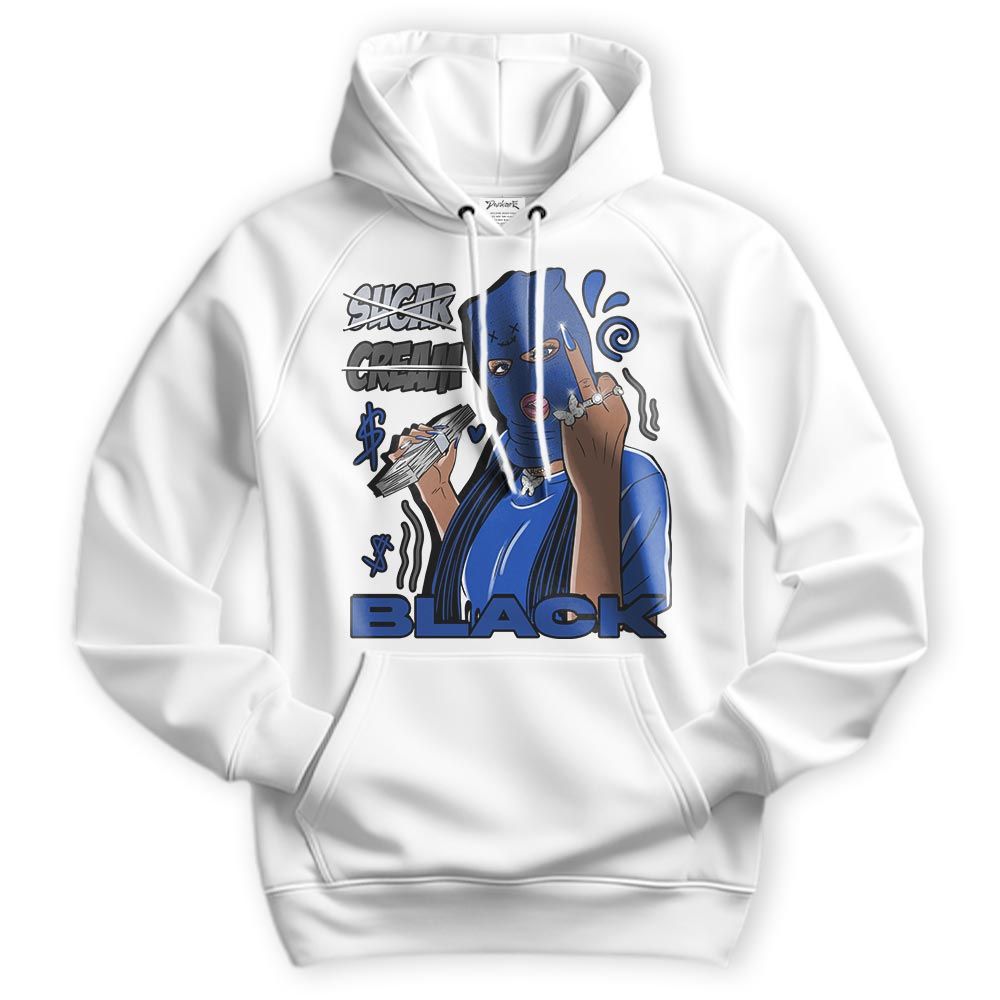 Sweatshirt To Match Air Foamposite One Royal Hoodie - Black Sugarcream Unique Hoodie Unisex