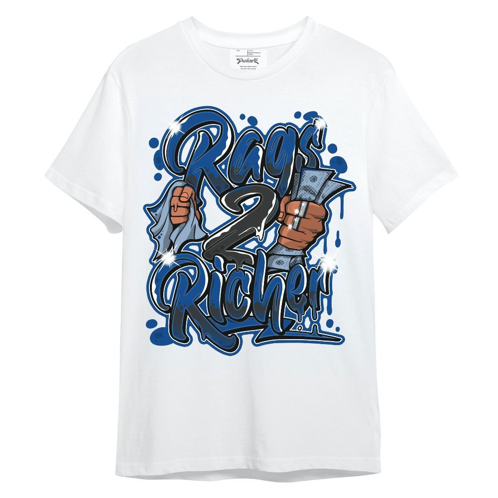 Shirt To Match Low 85 Royal 1s - Rag 2 Rich Graphic Unisex Shirt