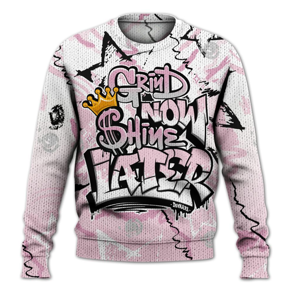 Knitted Sweater To Match Orchid 4s - Grind Shine Later Drip