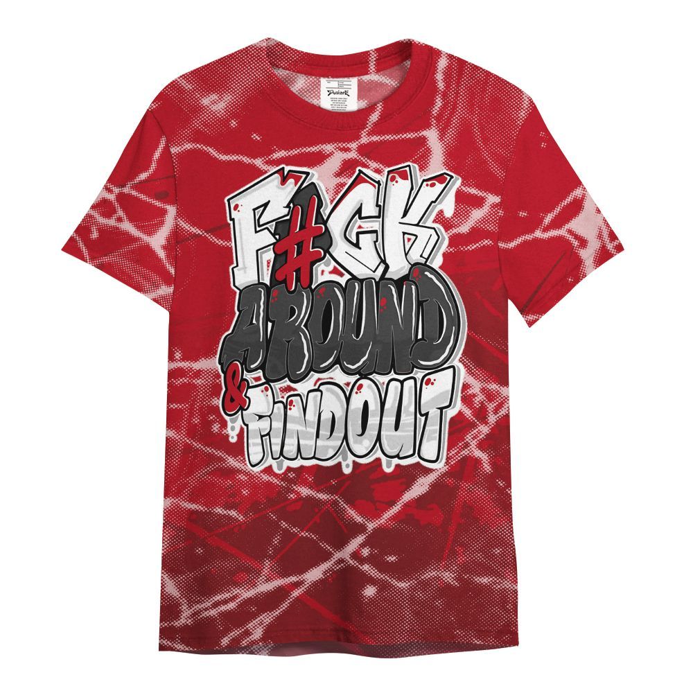 Shirt To Match Bred Velvet 11s - F Around Find Out Graphic Profound All Over Print