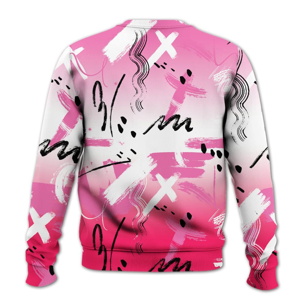 Sweatshirt To Match Air VaporMax Plus Triple Pink - Money Hustle Grind Pray All Over Print
