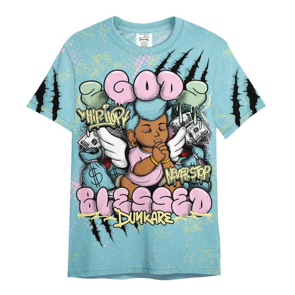 Shirt To Match SB Dunk Low Visty - God Blessed All Over Print