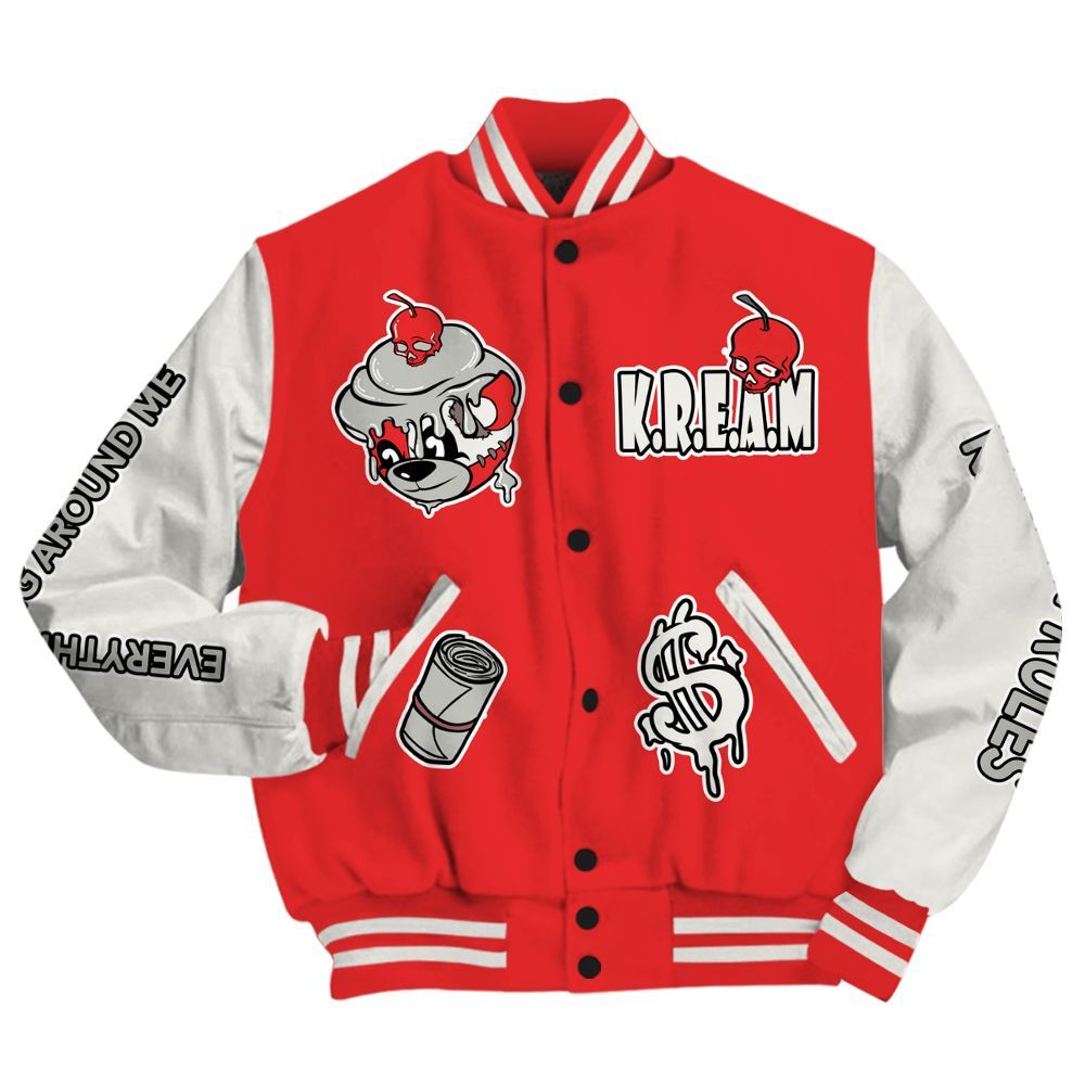 Varsity Jacket To Match Air Max 1 Jacquemus Red - Loot Bear All Over Print