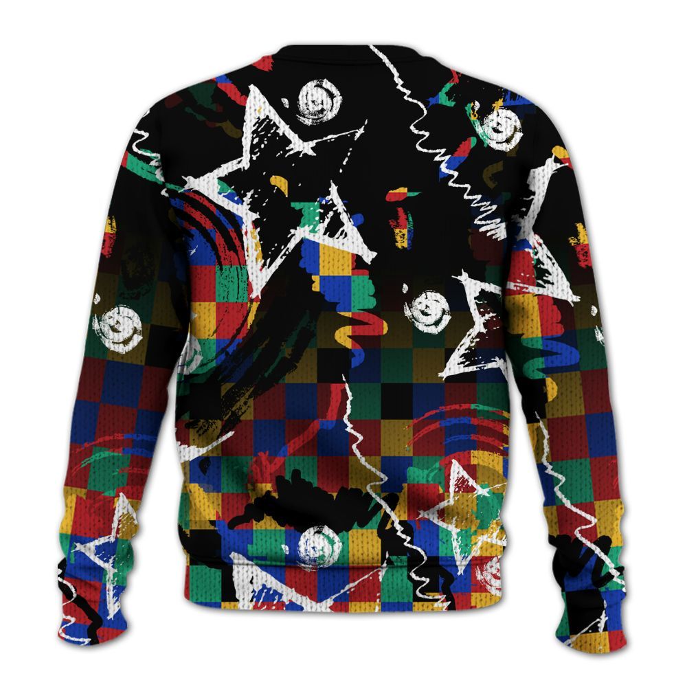 Knitted Sweater To Match Air Rainbow Weave - Grind Shine Later Drip