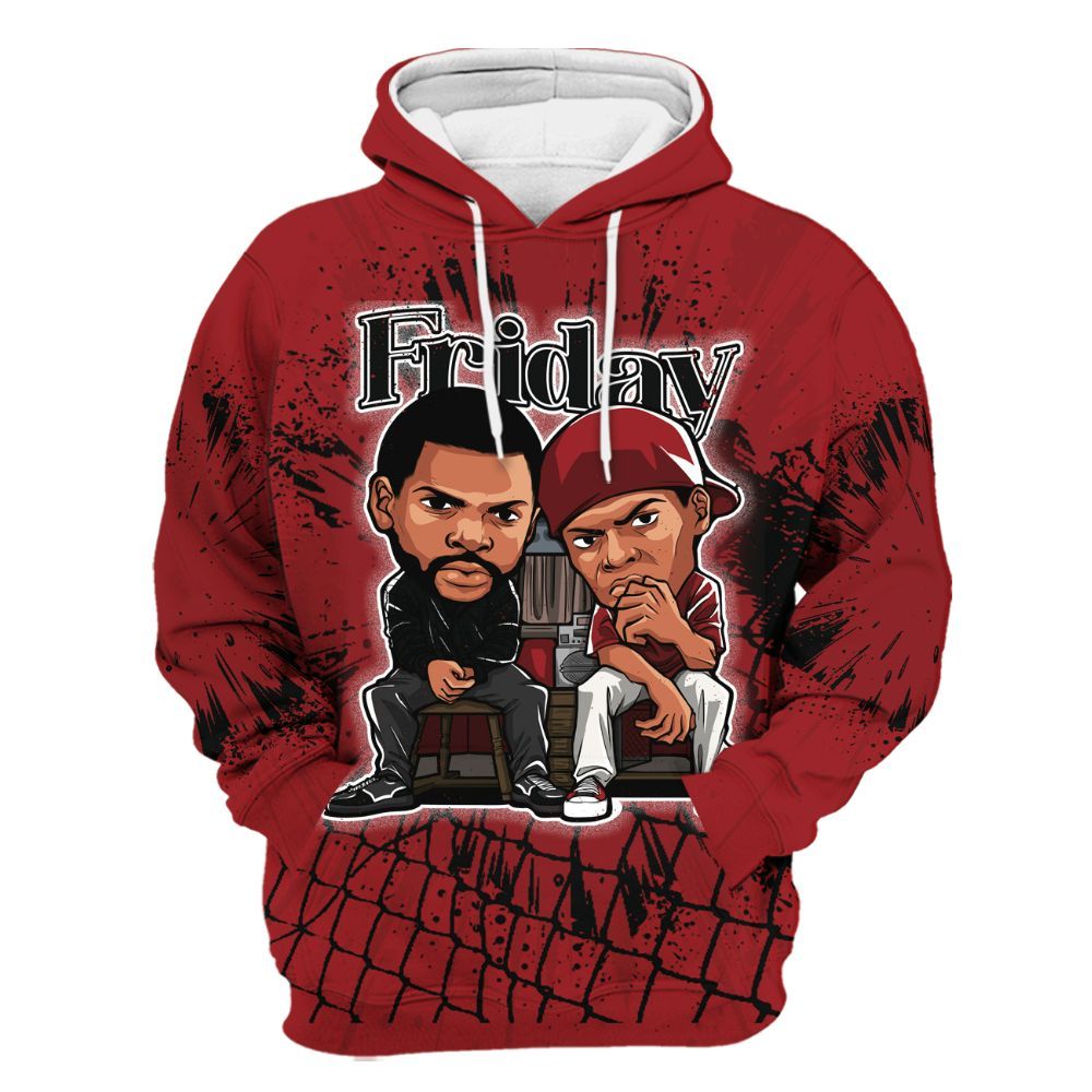 Hoodie To Match Alternate Flu Game 12s - Friday Movie All Over Print