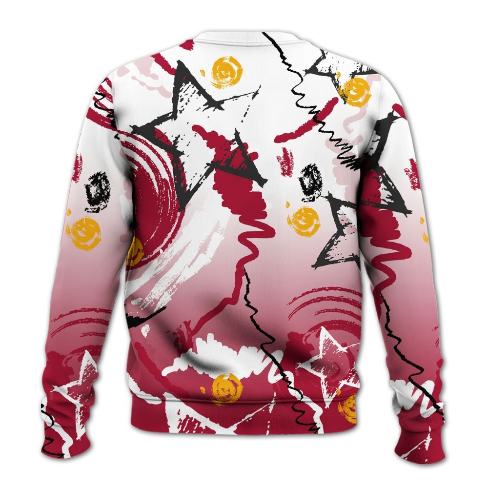 Sweatshirt To Match Cardinal 7s - Grind Shine Later Drip All Over Print