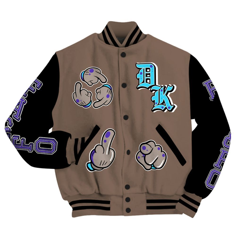 Varsity Jacket To Match Olive Concord 9s - F Around Find Out Graphic All Over Print