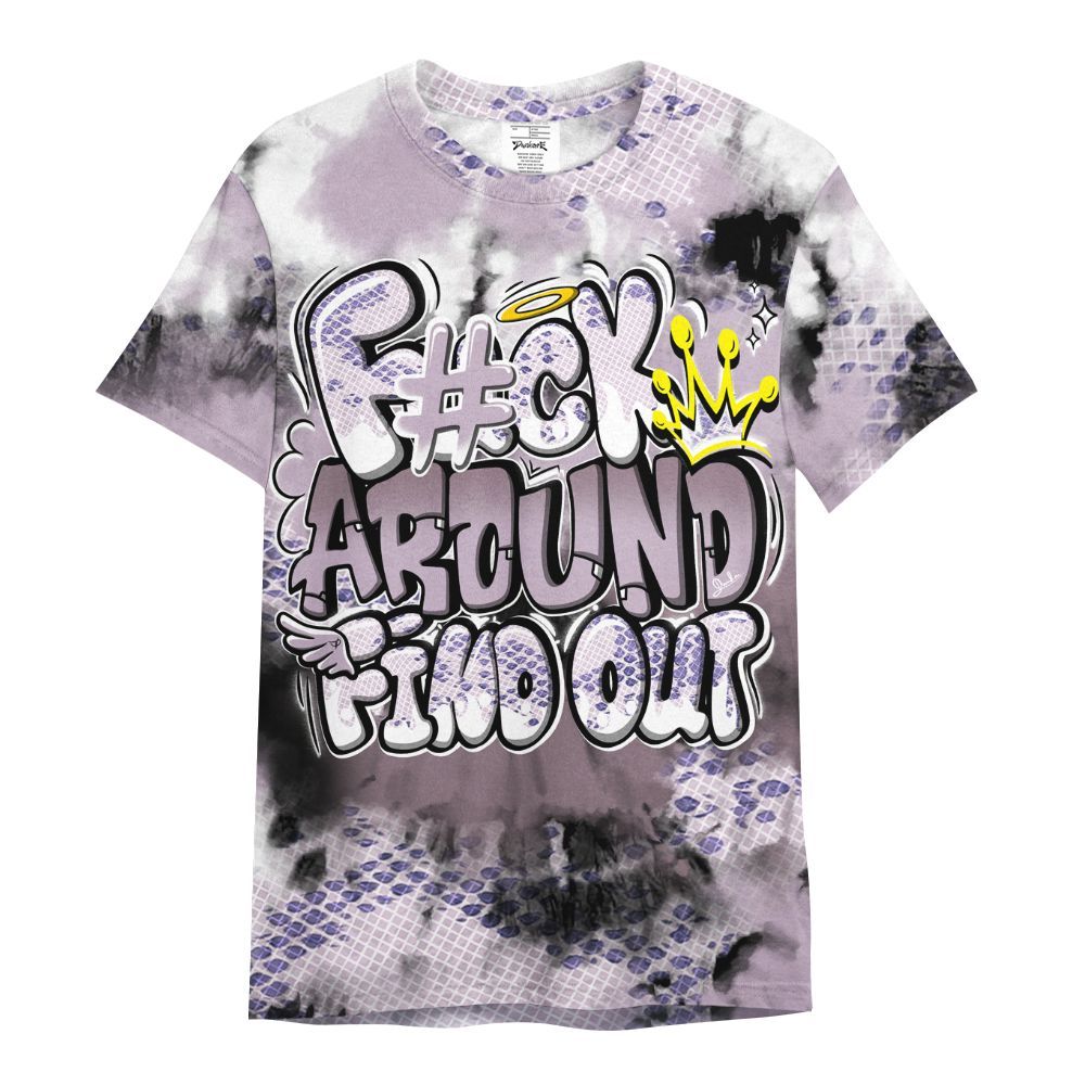 Shirt To Match Air Force 1 Low Purple Snake - Tie Dye FK Around Find Out All Over Print
