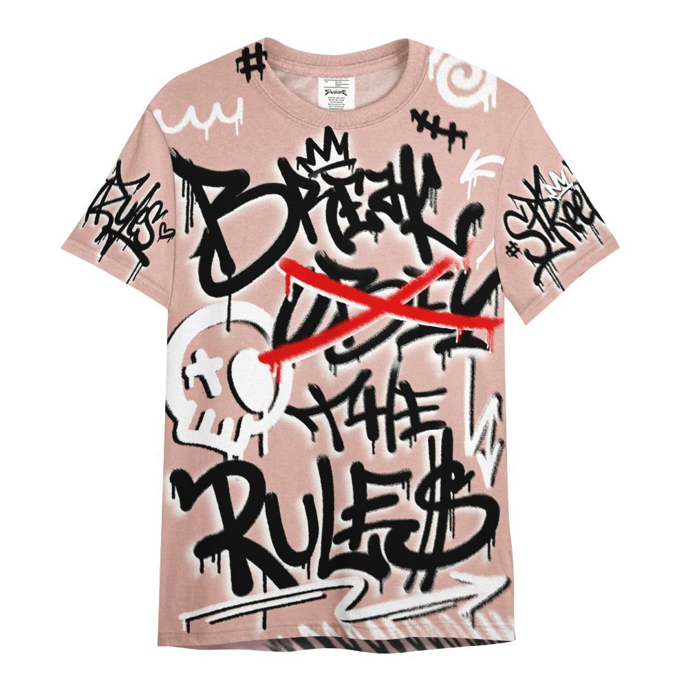 Shirt To Match Dunk Low Pink Velvet - Break Rules Streetwear All Over Print