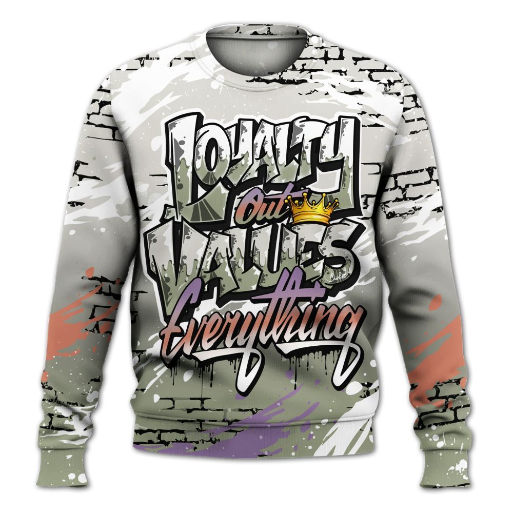 Sweatshirt To Match Dunk Low Floral Swoosh 2025 - Values Of Loyalty Drip All Over Print