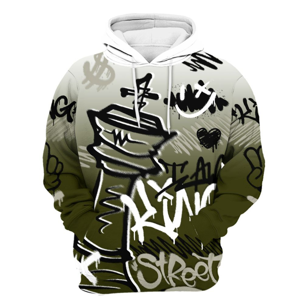 Hoodie To Match Dunk Low Pale Ivory Cargo Khaki - Street King Chess Streetwear All Over Print