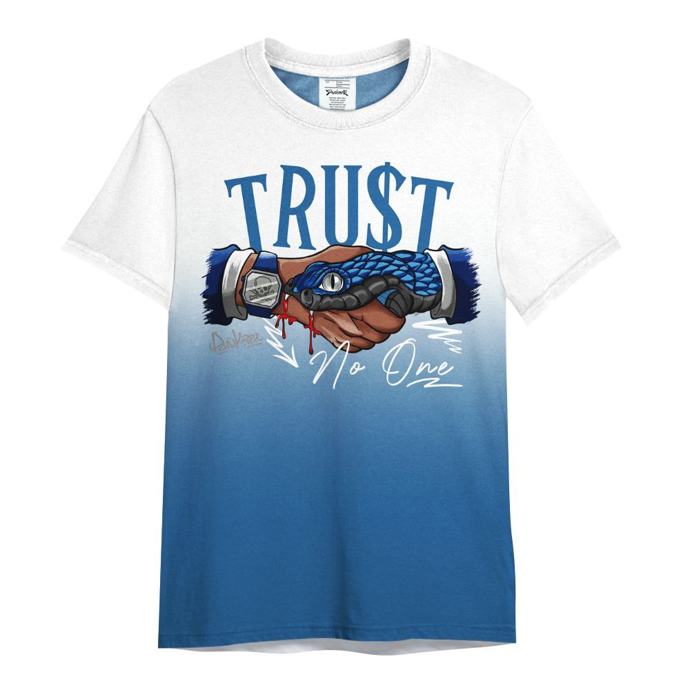 Shirt To Match French Blue 13s - Snake Trust No One Drip All Over Print